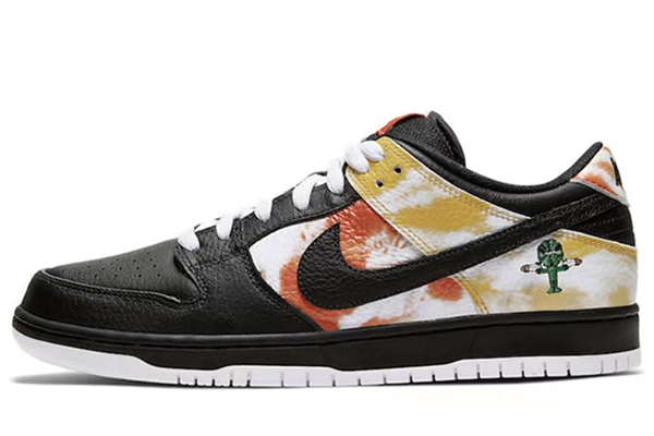 023 Women Nike SB Dunk Low Raygun Tie-Dye In Black